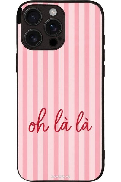 Sonique Θήκη Σειράς Stripe Stories για Apple iPhone 16 Pro Max Oh La La - Ροζ