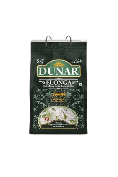 Generic Brand Dunar Elonga Long XXL Basmati Rice 5kg, pack of 4pcs