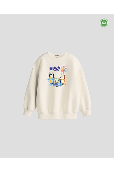 cirokids Cute Dog Bluey Printed Unisex Cotton Kids Sweatshirt
