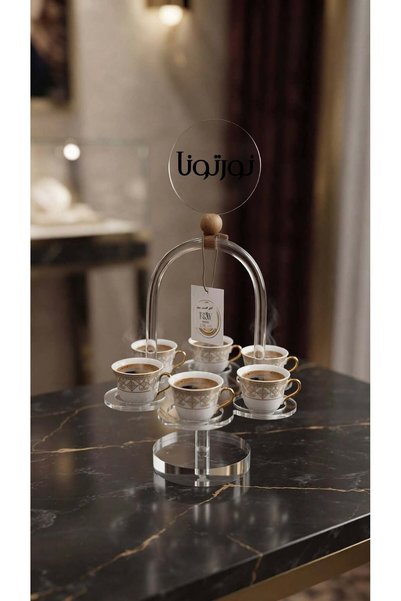 Generic Brand 6-Compartment Transparent Acrylic Cup Holder with Norton Pendan...