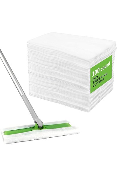 GENERAL Dry Floor Cloths Sweeping Pad: 100 Counts Dry Mop Pad Refills to Clea...