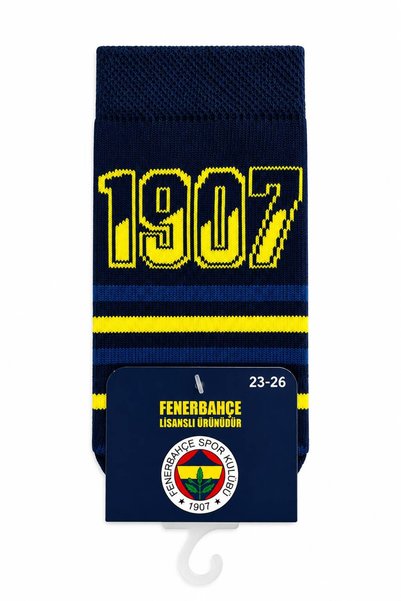 Fenerbahçe جوارب مرخصة للأطفال من الجنسين، جوارب للأطفال 1907، جوارب بيضاء، ج...