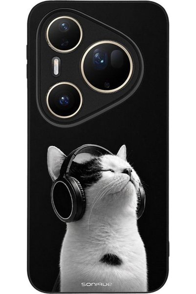Sonique Ανδρική Έκδοση Θήκης για Huawei Pura 80 Ultra Audio Kitten - Λευκό