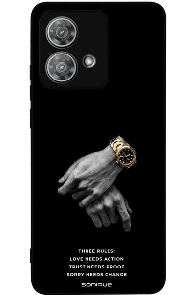 Sonique Ανδρική Έκδοση Θήκης για Motorola Edge 40 Neo 5G Τρεις Κανόνες