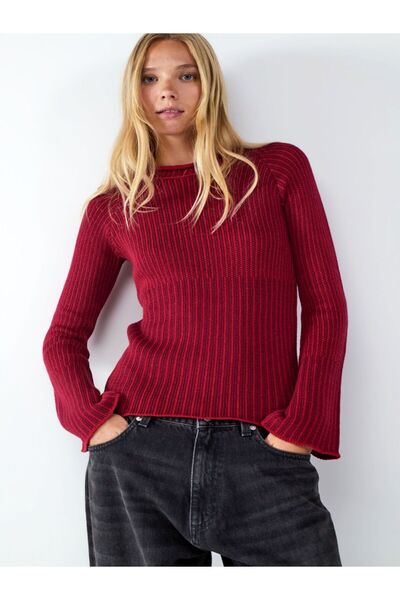 BALMAIN Pulover tricotat Pulover tricotat cu guler rotund