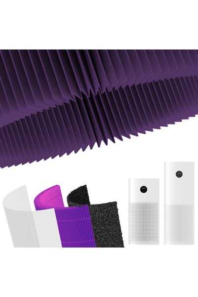 srfn ticaret Xiaomi Mi Air Purifier 2S Uyumlu Entegre Aktif Karbon Çekirdek Filtreli Anti Bakteriyel