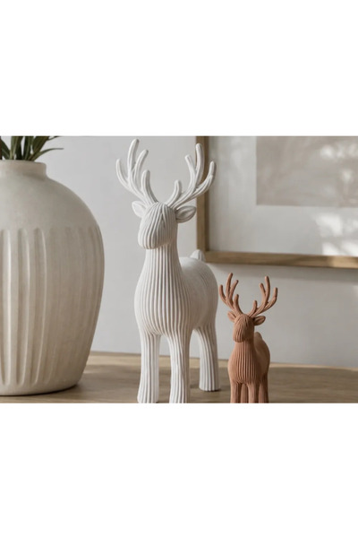 Amber Stüdyo New Year's Deer Decoration 2 Pieces Cozy Home Decoration New Yea...