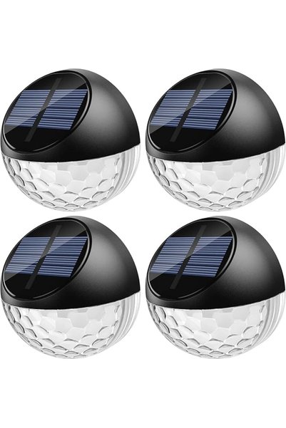 Quntis أضواء شمسية خارجية 4 قطع، أضواء شمسية مقاومة للماء IP65، أضواء LED تعم...
