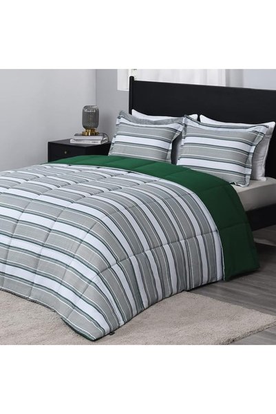 downluxe Lightweight Solid Comforter Set (Queen) with 2 Pillow Shams - 3-Piec...