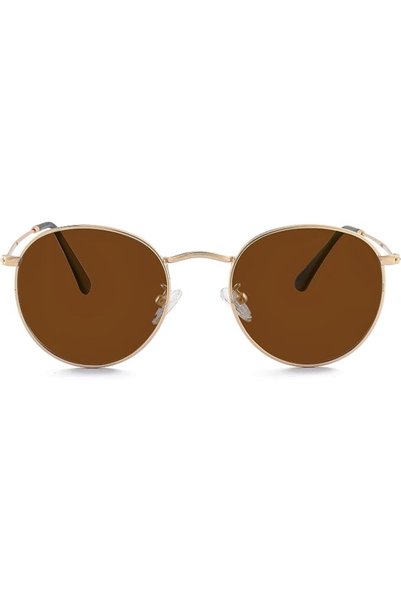 Kursan Small Round Metal Polarized Sunglasses for Men Women Mirrored Lens Cla...