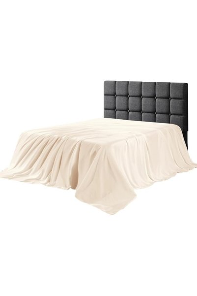 Siesta Zen ملاءة سرير مسطحة من القطن الممشط 100٪ مقاس 300×280 سم، بعدد خيوط 3...