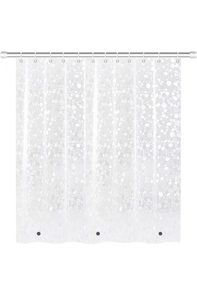 KOWVOWZ Bathroom Curtain, Clear Shower Curtain Liner, EVA Heavy Duty Weighted...
