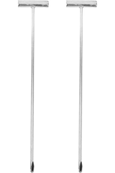 Baluue 2pcs Thickened Manhole Cover Lifting Hooks Iron Manhole Lifters Ergono...