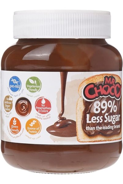 Miss & Mr Chocolate Mr.Choco Cacao Hazelnut Spread, 350 G, Brown