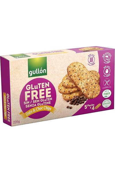 Gullon رقائق الشوفان والشوكولاتة الخالية من الغلوتين 220 جرام