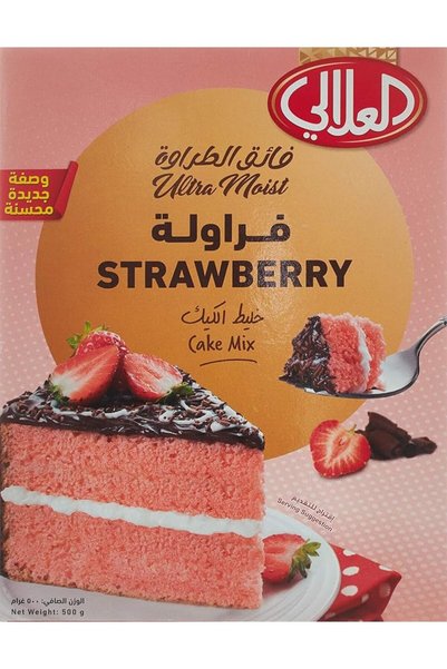 Al Alali alalali Cake Mix, Strawberry, 500 Grams