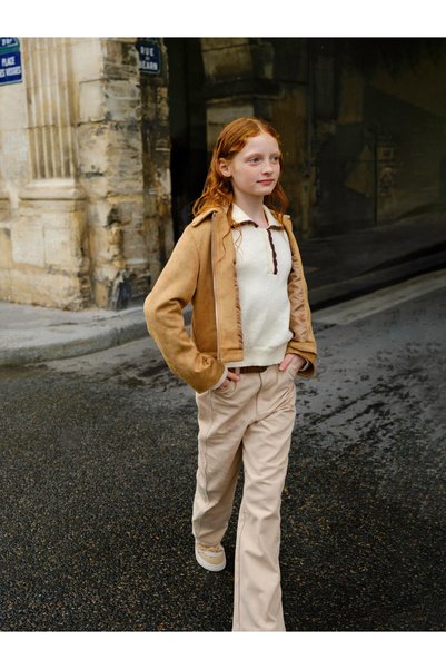 LC Waikiki سترة LCW KidsSuede Look للفتيات