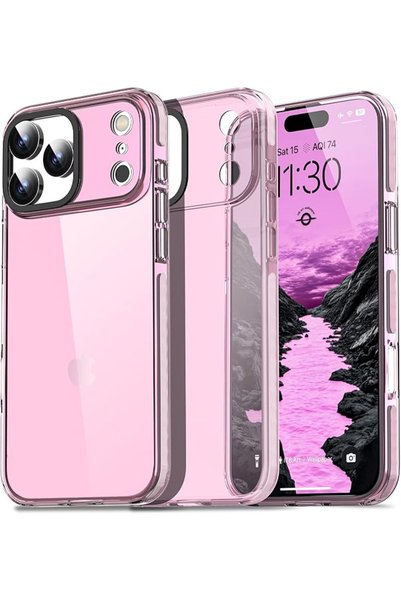 GENERAL AICase Neon Hot Pink Clear Phone Case for iPhone 17 Pro Max, Trendy W...