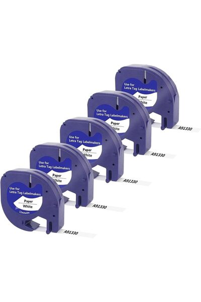 GENERAL متوافق مع إعادة تعبئة أشرطة DYMO LetraTag، ورق أبيض 91330 10697، شريط...