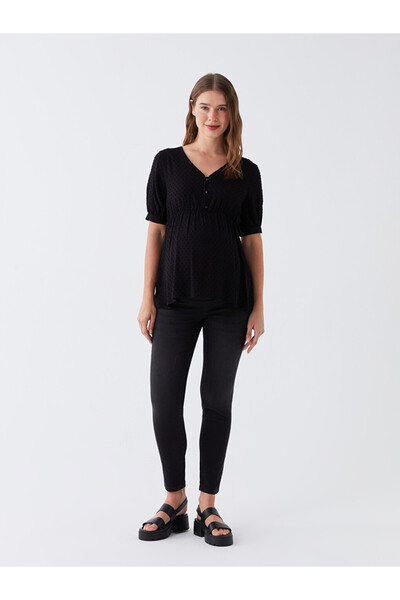 LC Waikiki Lcwaikiki Maternitymercury Skinny Fit Pocket Detailed Maternity Je...