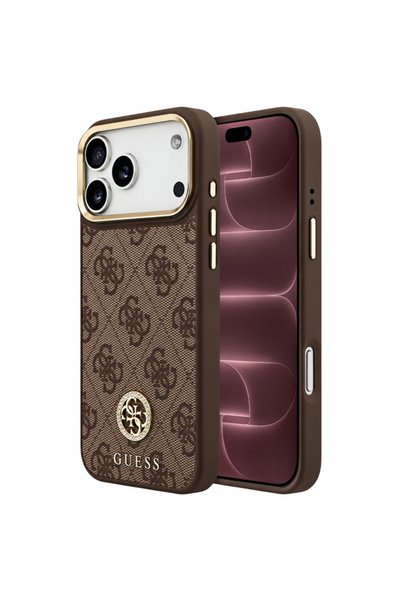 Guess MagSafe Case for Apple iPhone 18 Pro Max / 17 Pro Max, 4G Strass Logo, ...
