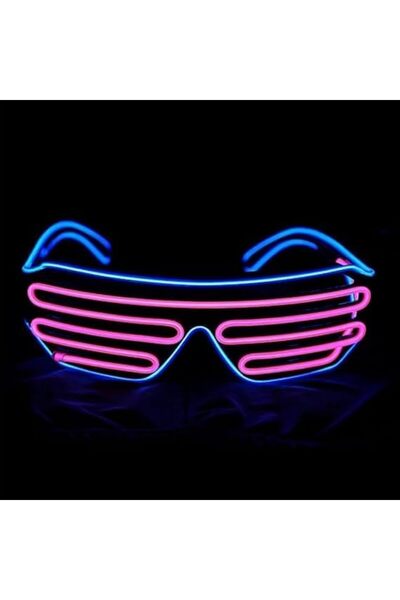GENERAL نظارات شمسية LED من تازويق لحفلات الثمانينات، نظارات مضيئة بخطوط نيون...