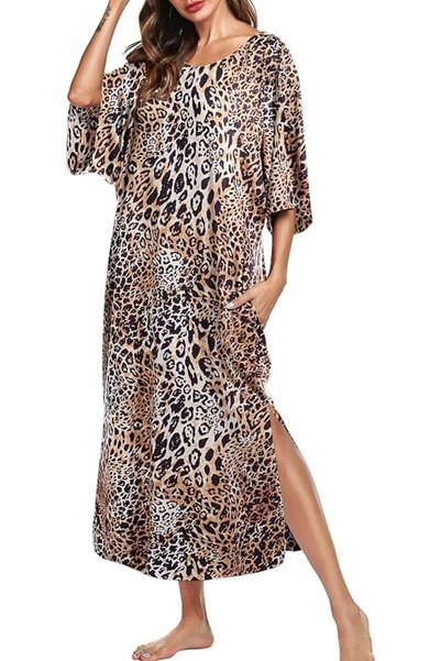 Ekouaer Women's Casual Maxi Long Nightgown