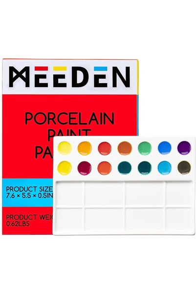 Generic Ceramic Artist Paint Palette, Porcelain Watercolor Palette, 7.6Inch b...