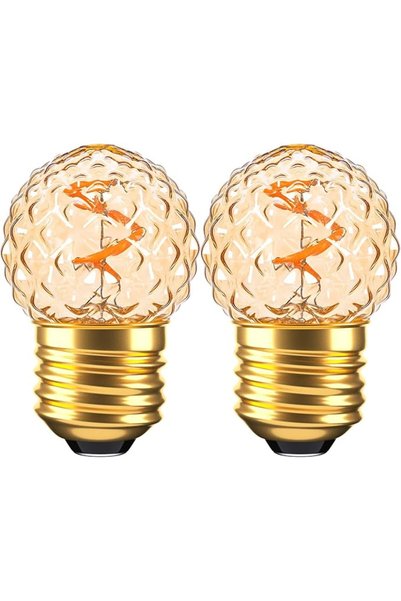 TERRIFI مصابيح LED منخفضة الواط E27، مصابيح إديسون كروية صغيرة بقوة 1 واط، تع...