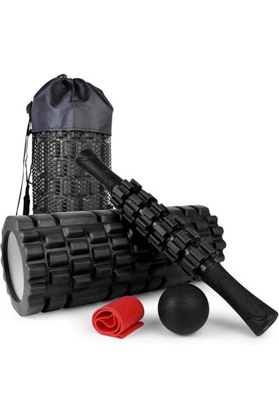 Generic 5 in 1 Foam Roller Set High Density Foam Roller Gift, Massage Stick, ...