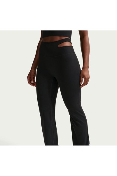 Nike Dri-FIT Zenvy Hr Flare Kadın Siyah Eşofman Altı-KUZEY SPORT