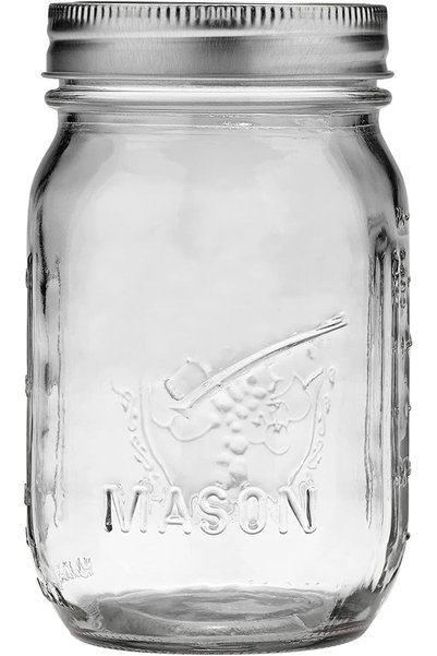 ELECDON Ball Regular Mouth Mason Jars (16 oz/Capacity) [6 Pack] with Airtight...