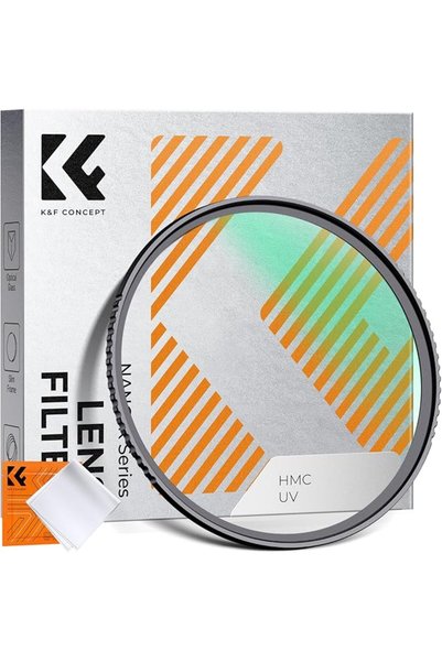 K&F CONCEPT فلتر أشعة فوق بنفسجية نحيف من سلسلة K مقاس 82 مم، فلتر حماية من ا...