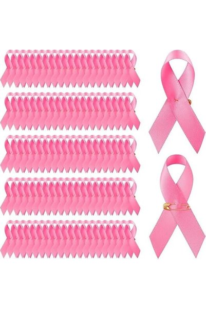 MOODEEY Pins, Awareness Pink Ribbon Lapel Pins, Brooch Hope Badge Pins for Breas
