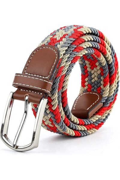 GENERAL Braided Canvas Woven Elastic Stretch Belts for Men/Women/Junior with ...