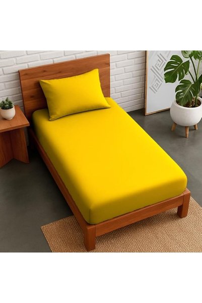 Sandy Home Sandy Premium Hotel Quality Fitted Sheet and Pillow Case, Bed Shee...