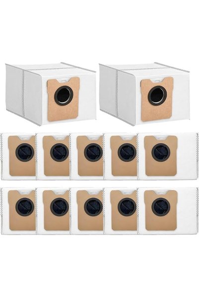 EXCEFORE أكياس غبار بديلة لـ Eufy C20 Omni، محطة التفريغ التلقائي، أكياس بديل...