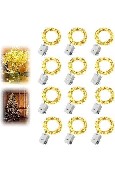 Generic 12 Pcs Fairy Lights, Waterproof Twinkle Lights For Home, Battery Powe...