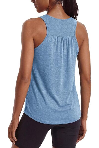 GENERAL PINSPARK Workout Tank Tops Woman Yoga Shirt Racerback Loose Athletic ...