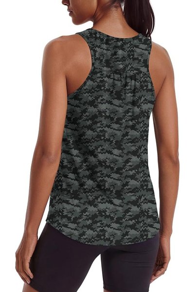 GENERAL PINSPARK Workout Tank Tops Woman Yoga Shirt Racerback Loose Athletic ...