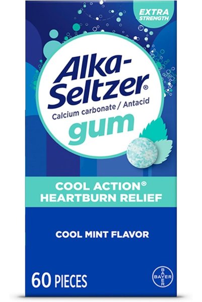 ALKA-SELTZER PLUS علكة ألكا-سليتر كول أكشن للإغاثة، علكة مضادة للحموضة بقوة إ...