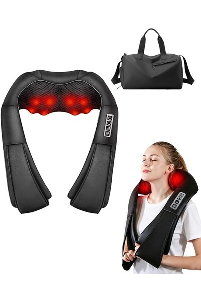 DORAIMI123 Shiatsu Back and Neck Massager with Heat, Deep Tissue Kneading Ele...