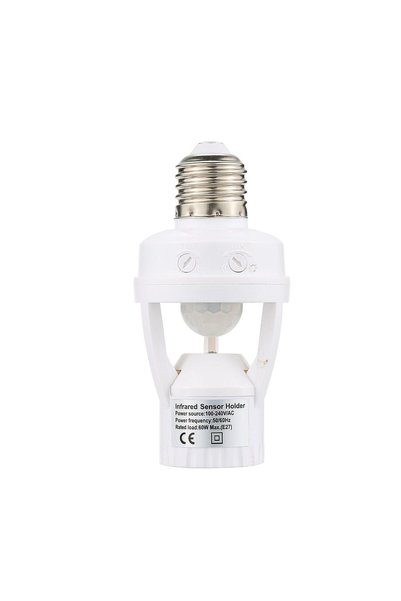Generic قاعدة مصباح LED E27 مع مستشعر حركة بالأشعة تحت الحمراء بزاوية 360 درج...