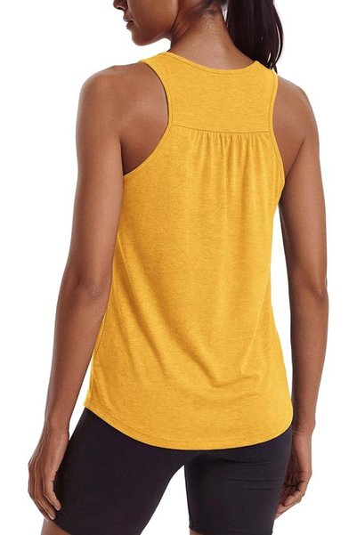 GENERAL PINSPARK Workout Tank Tops Woman Yoga Shirt Racerback Loose Athletic ...