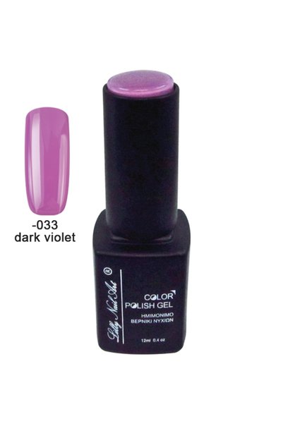 NO BRAND Ημιμόνιμο τριφασικό μανό 12ml - Dark violet [40504008-033]