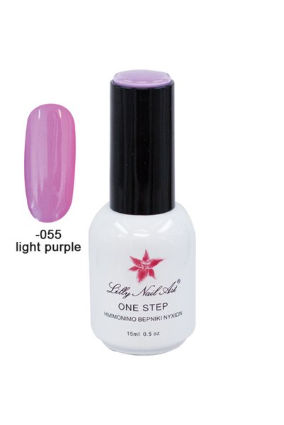 NO BRAND Ημιμόνιμο μανό one step 15ml - Light purple [40504001-055]