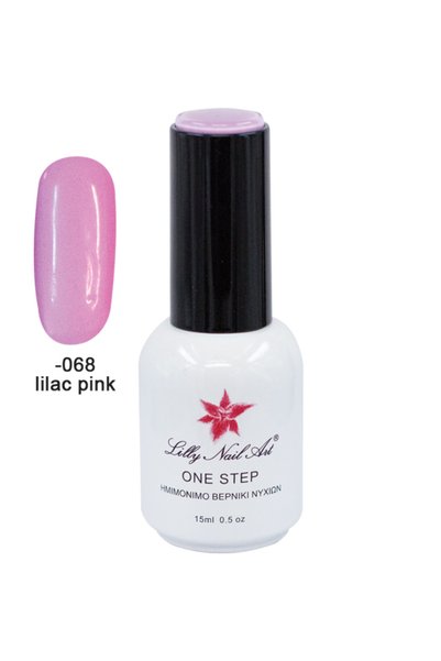 NO BRAND Ημιμόνιμο μανό one step 15ml - Lilac Pink [40504001-068]