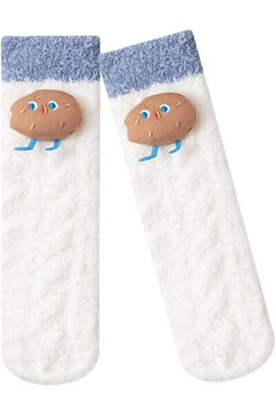 NALACAL Infant Over Knee Socks for 0-3 Years Warm Terry Lining White Winter S...