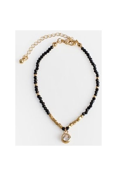 OEM Black Bead & Charm Bracelet