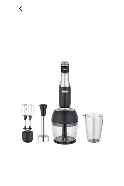 Fakir Speed Lucca Blender Seti Black & Silver Siyah Gümüş, Çok Fonksiyonlu El...